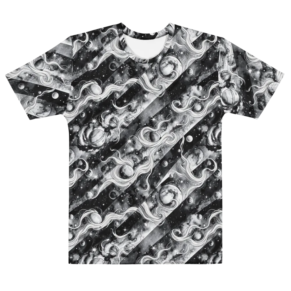 Starlit Sash on Men's Cotton Crew Neck T-Shirt — Front