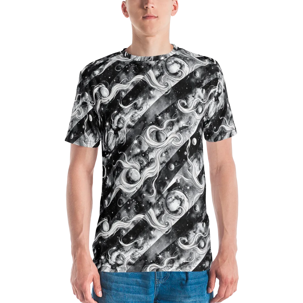 Starlit Sash on Men's Crew Neck T-Shirt — Front