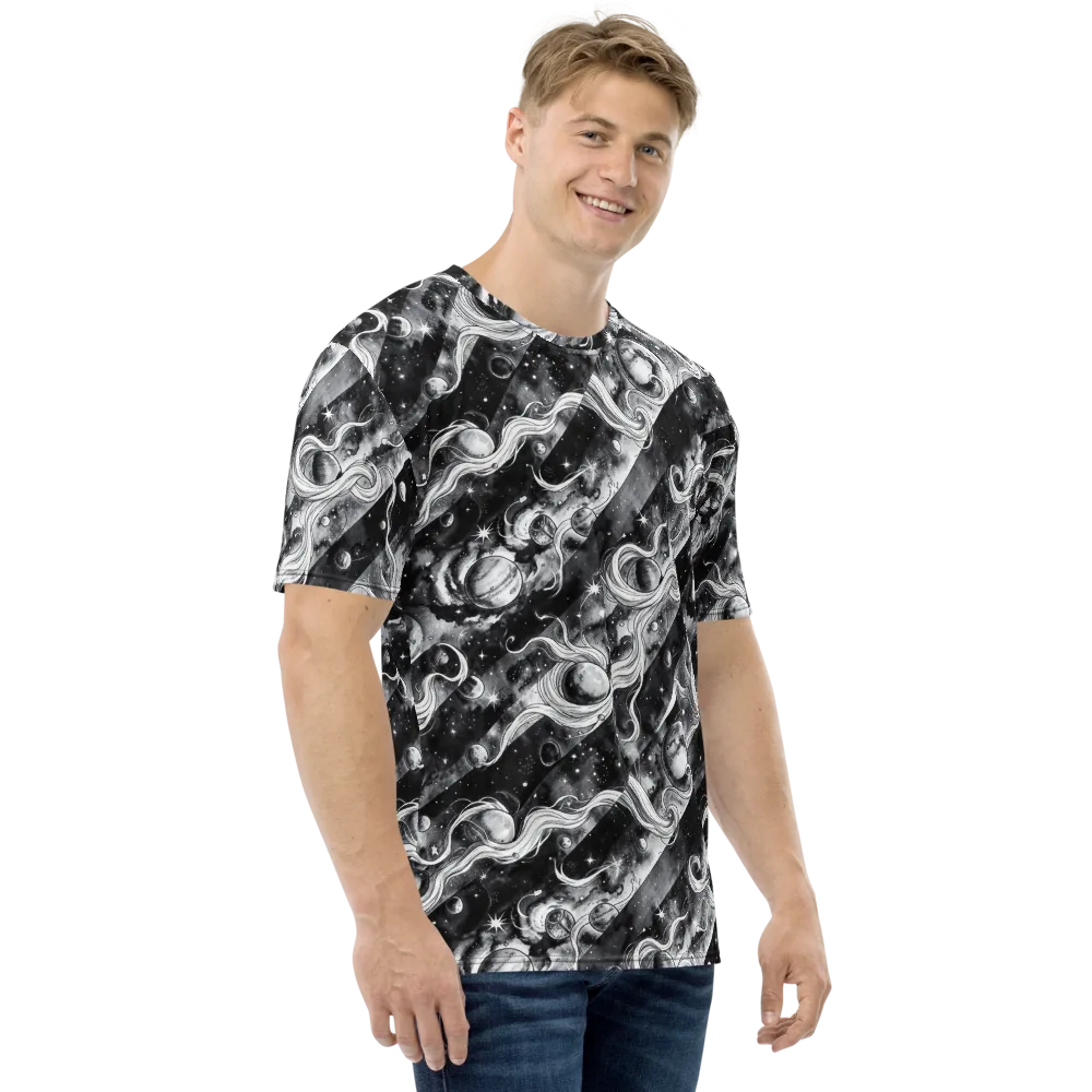 Starlit Sash on Men's Crew Neck T-Shirt — Right