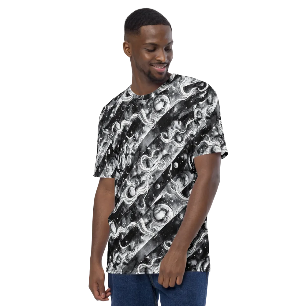 Starlit Sash on Men's Crew Neck T-Shirt — Left