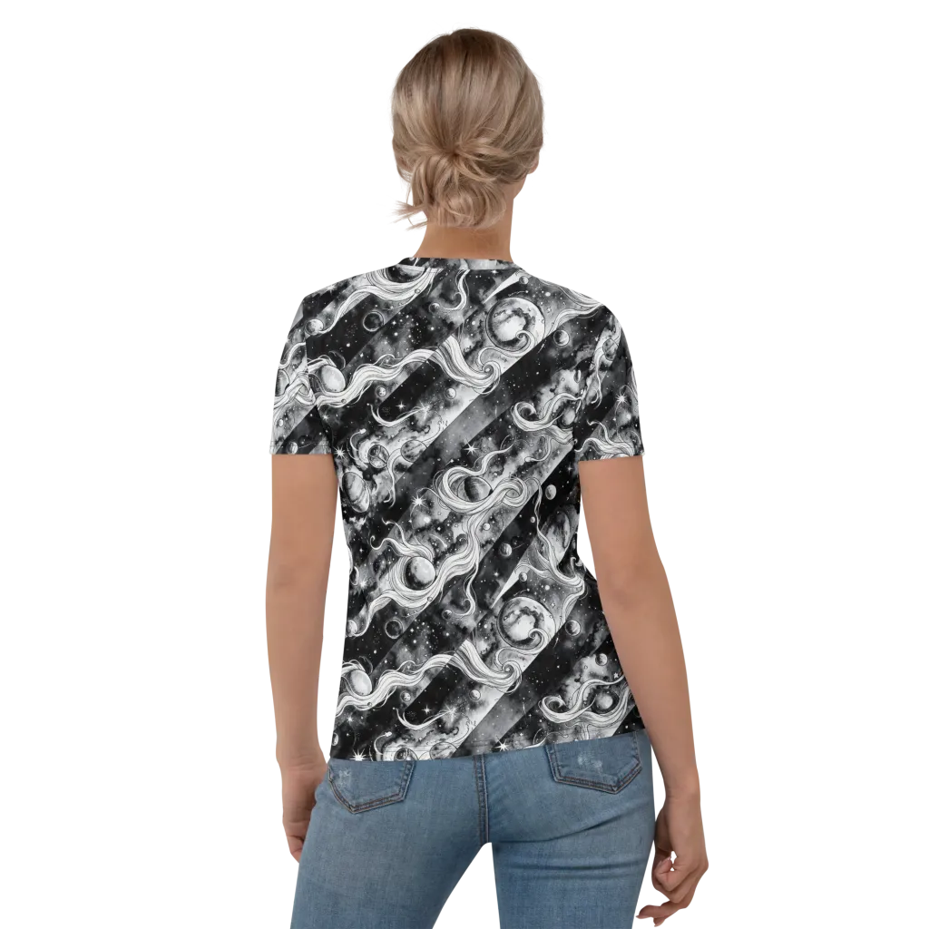 Starlit Sash on Women's Crew Neck T-Shirt — Back