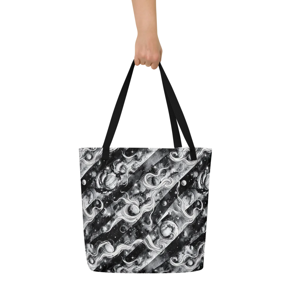 Starlit Sash on Large Tote Bag W/ Pocket — Front