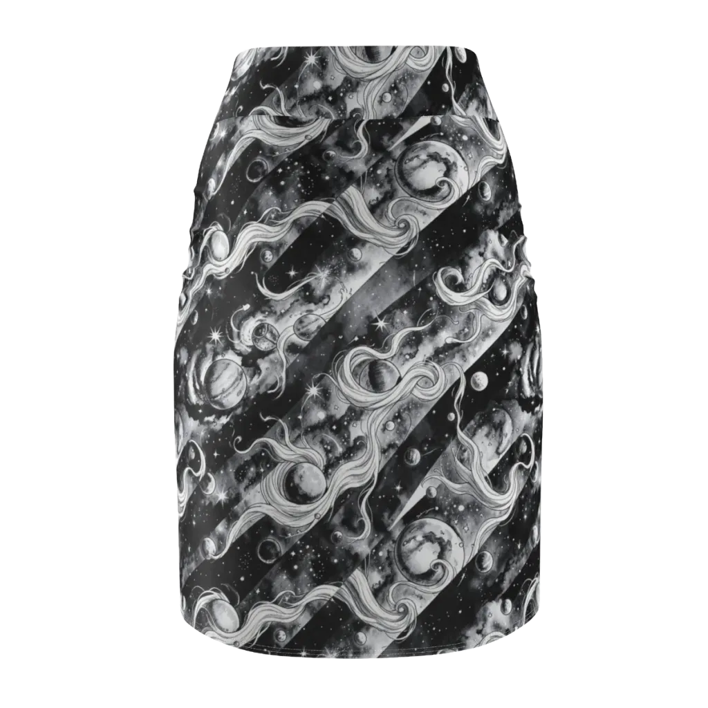 Starlit Sash on Pencil Skirt — Back