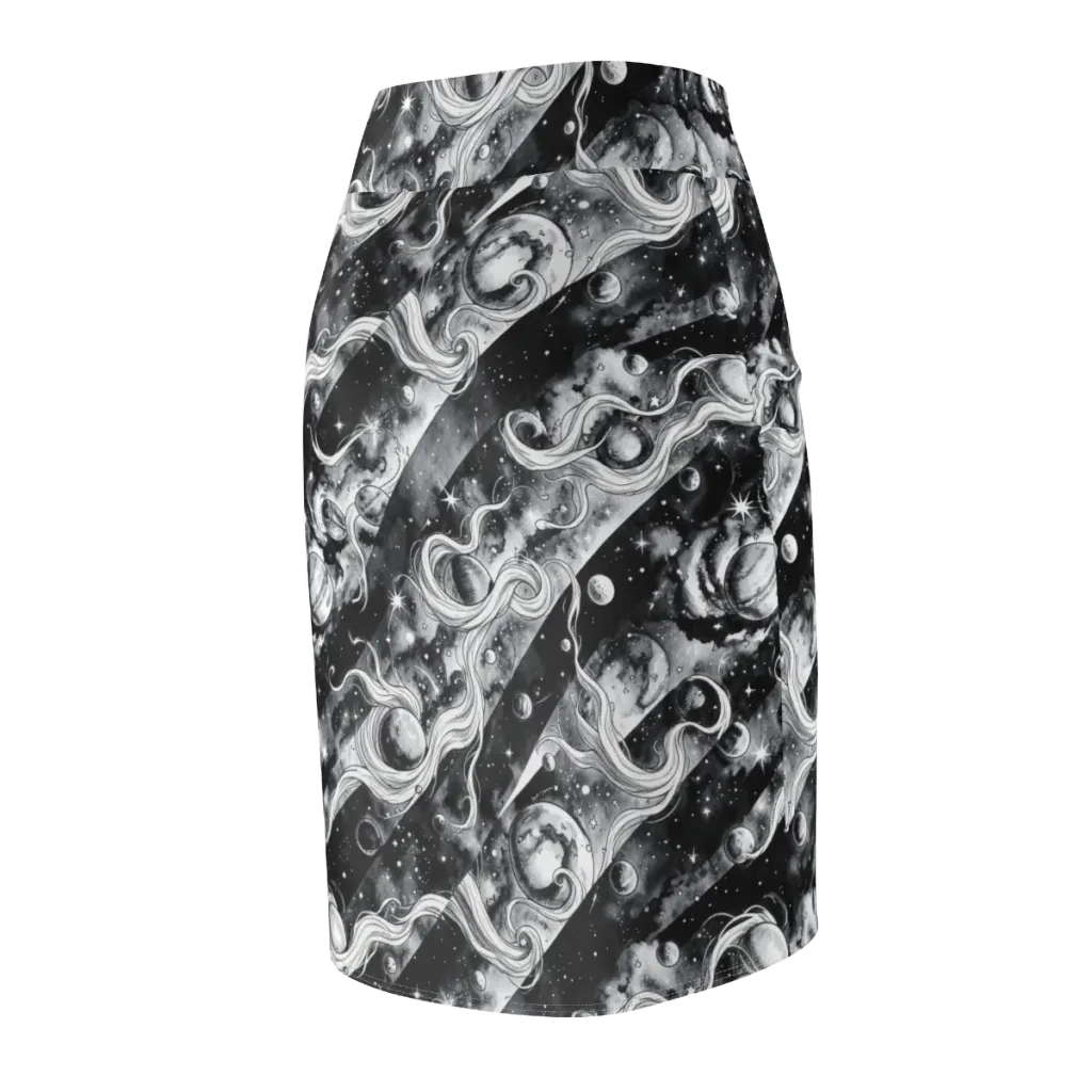 Starlit Sash on Pencil Skirt — Back Side