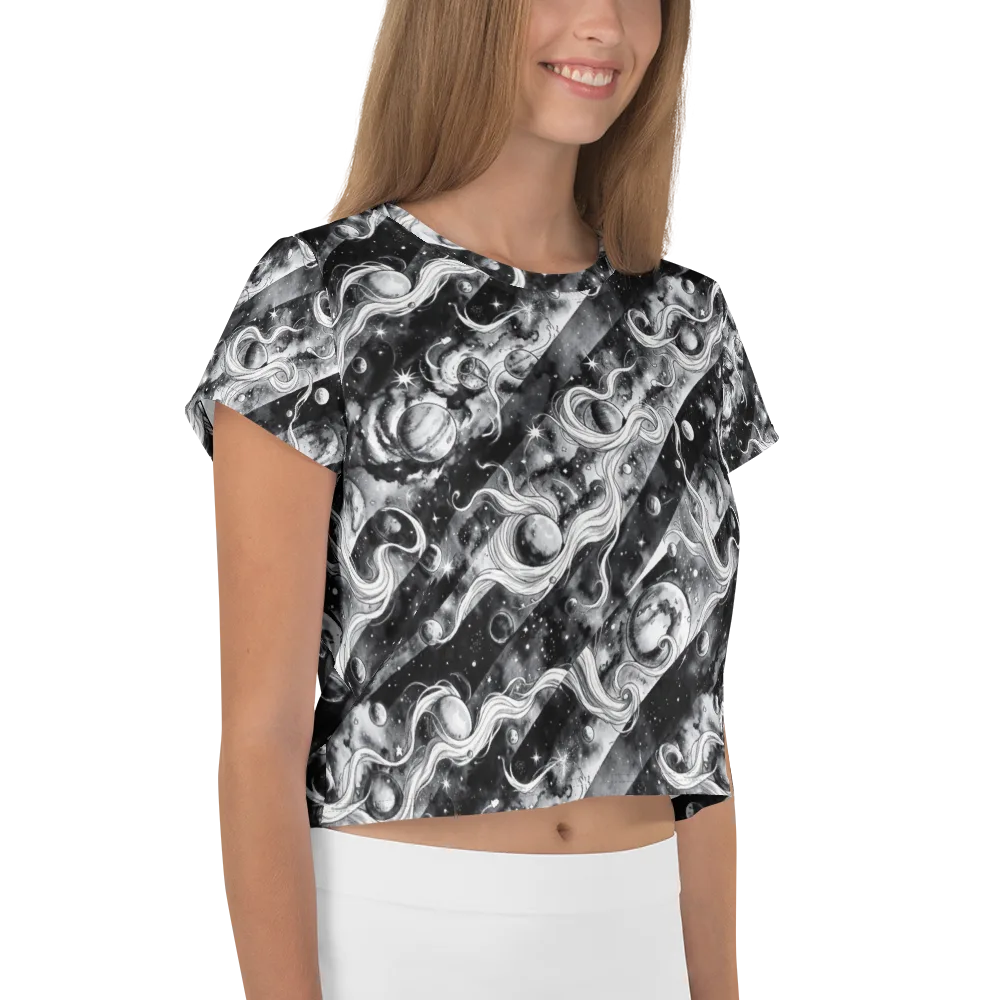 Starlit Sash on Crop Tee — Right