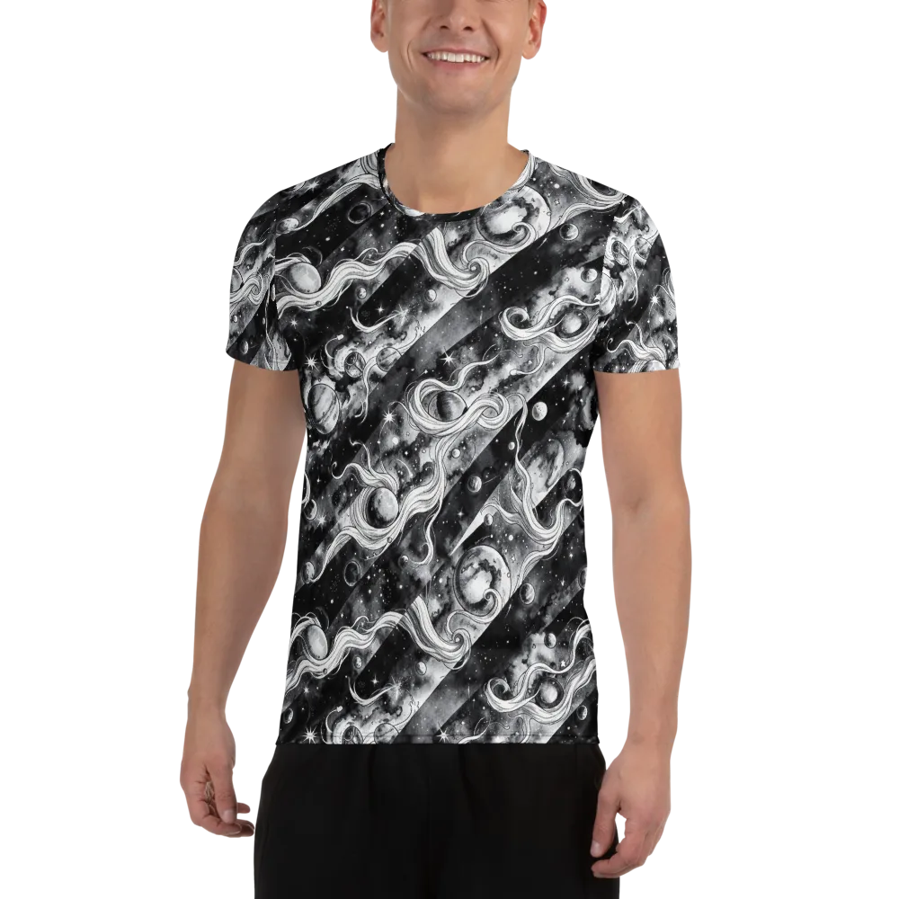 Starlit Sash on Men's Athletic T-Shirt — Front