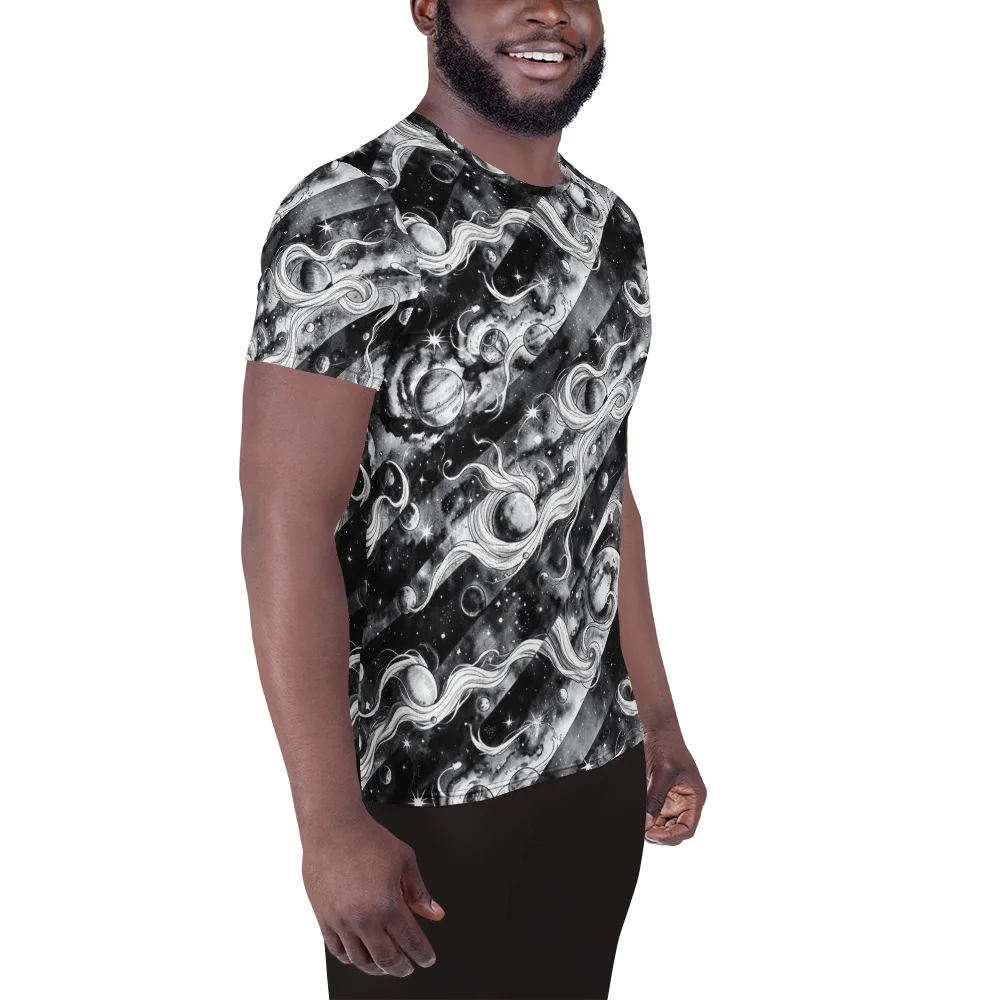 Starlit Sash on Men's Athletic T-Shirt — Right