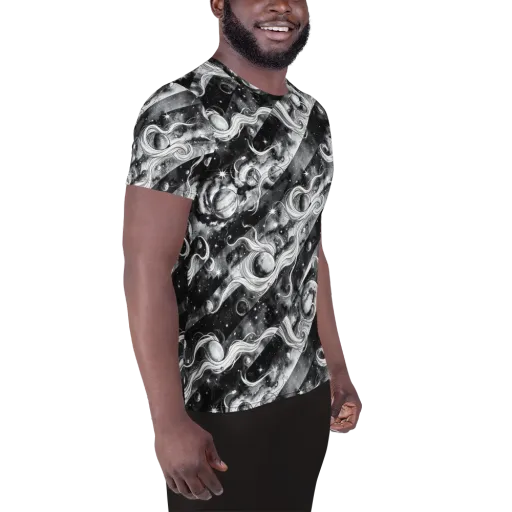 Starlit Sash on a Men's Athletic T-Shirt