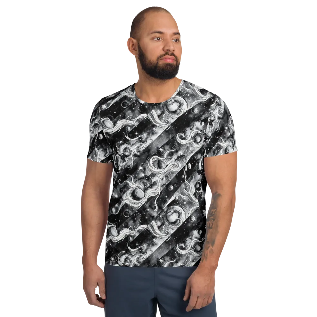 Starlit Sash on Men's Athletic T-Shirt — Front
