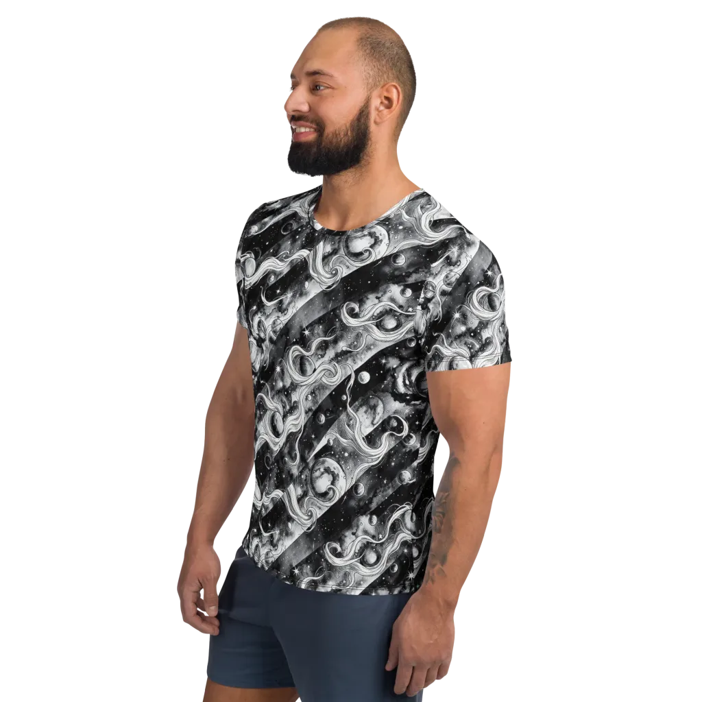 Starlit Sash on Men's Athletic T-Shirt — Left
