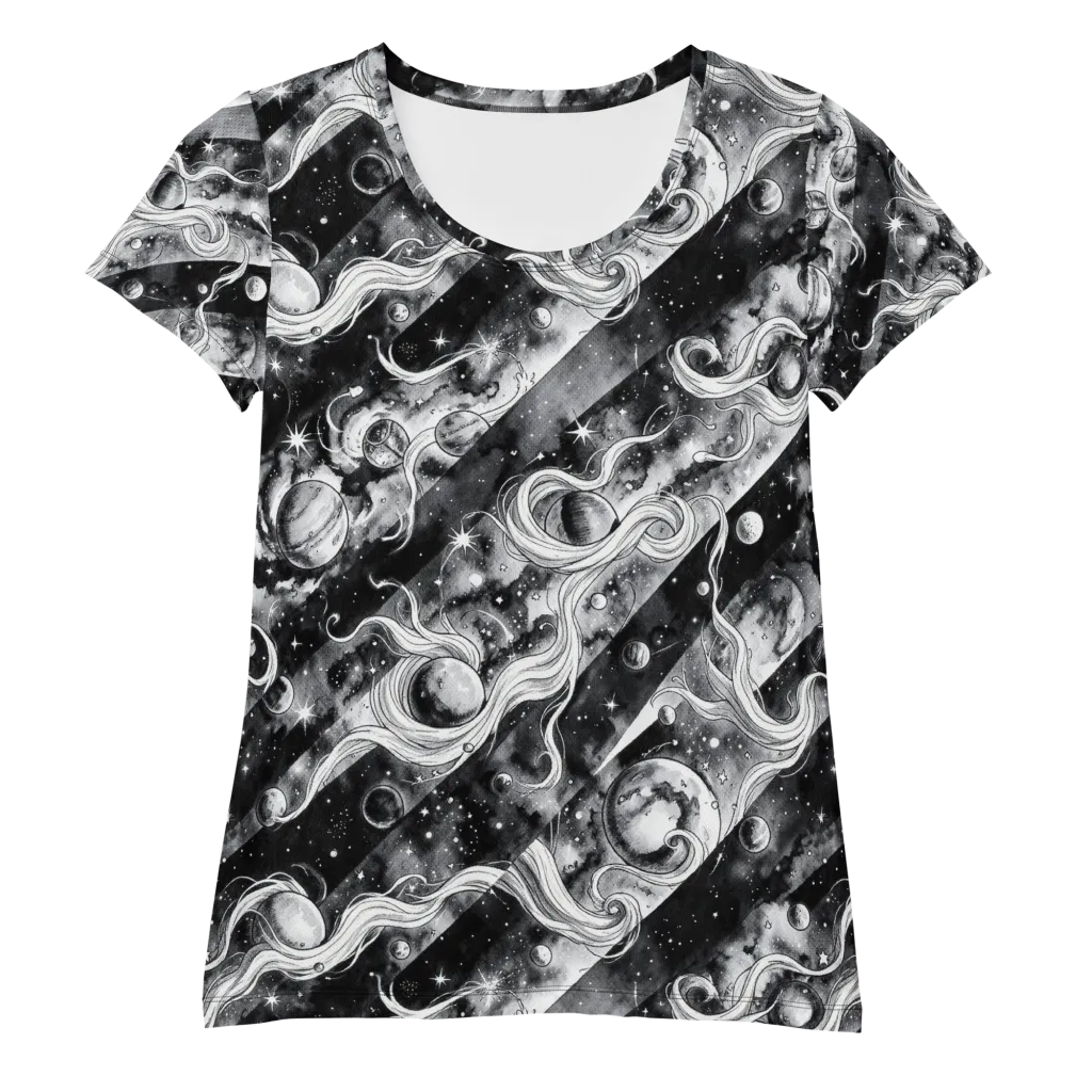 Starlit Sash on Women's Athletic T-Shirt — Front