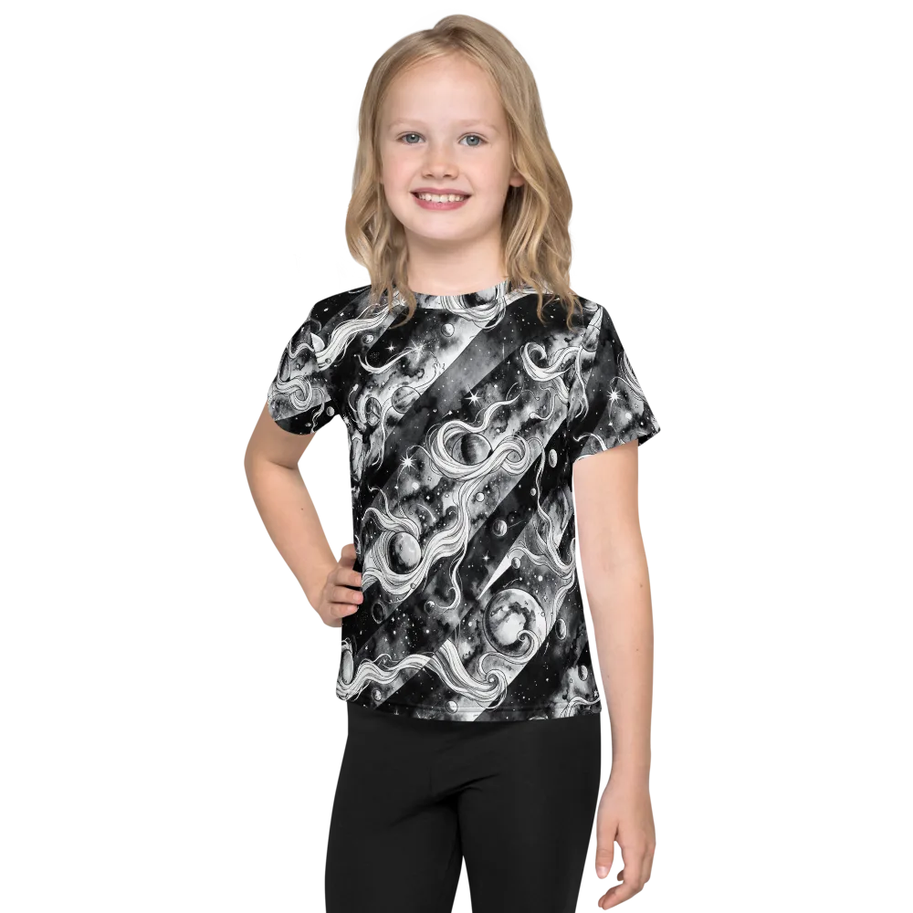 Starlit Sash on Kids Crew Neck T-Shirt — Front