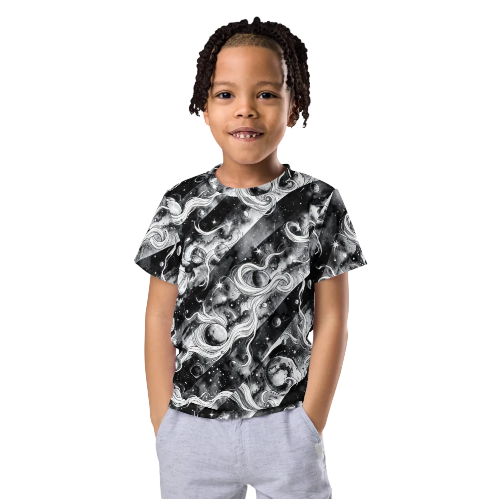 Starlit Sash on Kids Crew Neck T-Shirt — Front