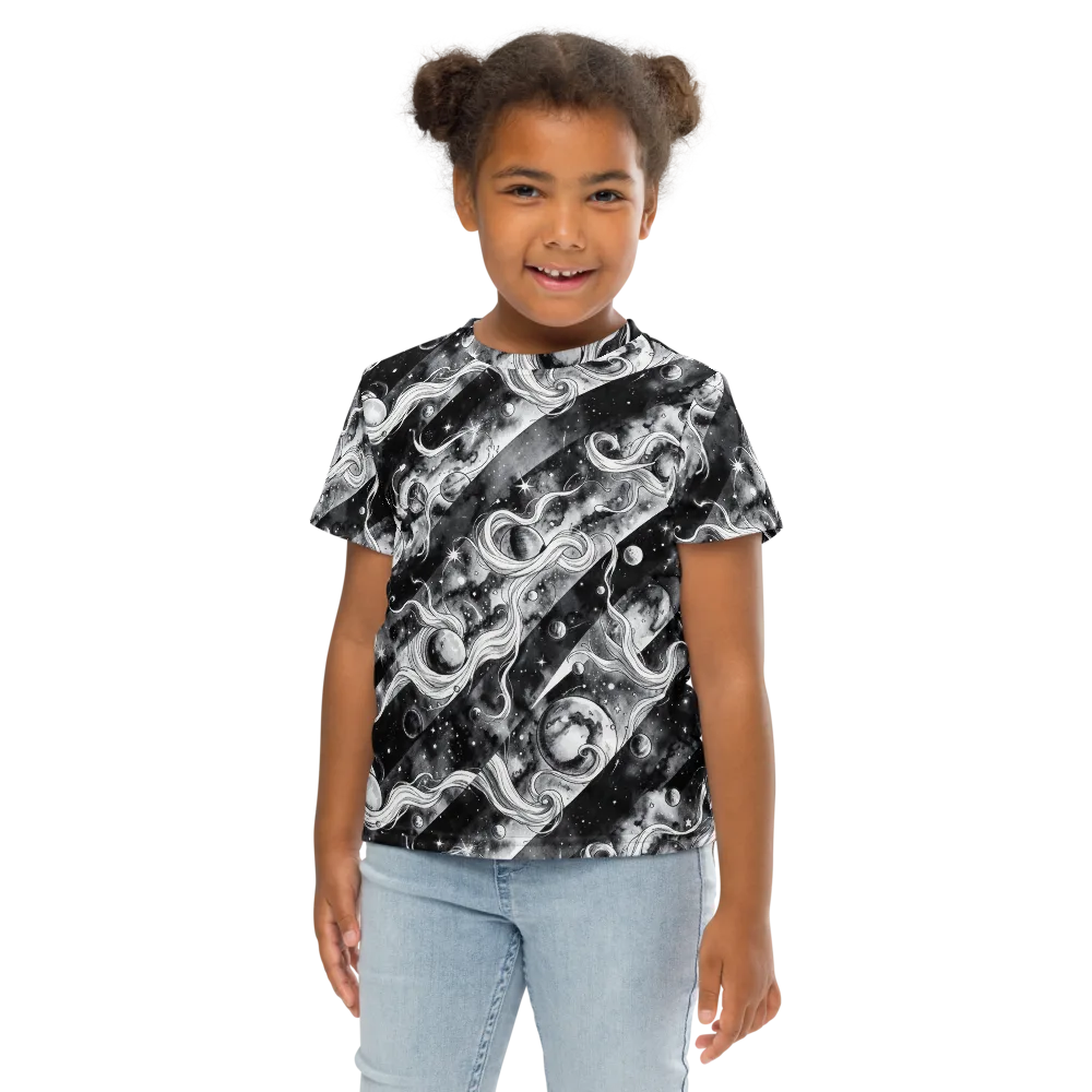 Starlit Sash on Kids Crew Neck T-Shirt — Front