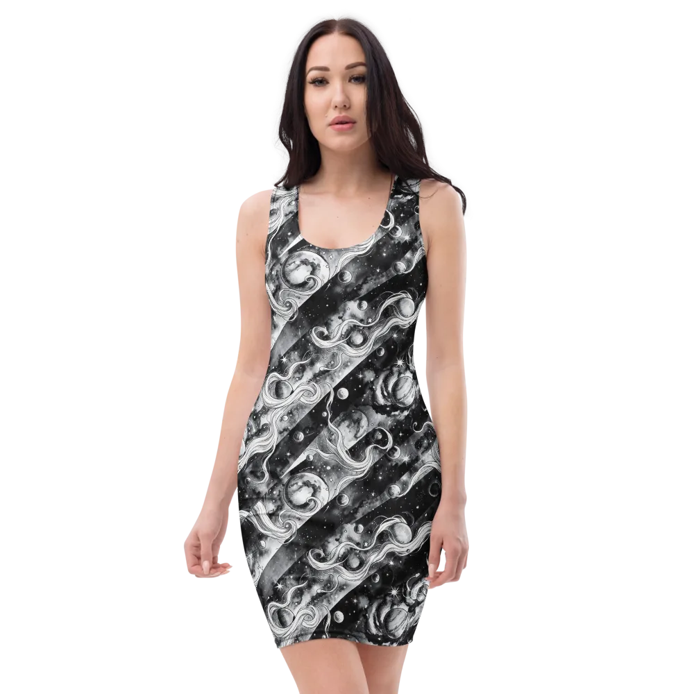 Starlit Sash on Bodycon Dress — Front