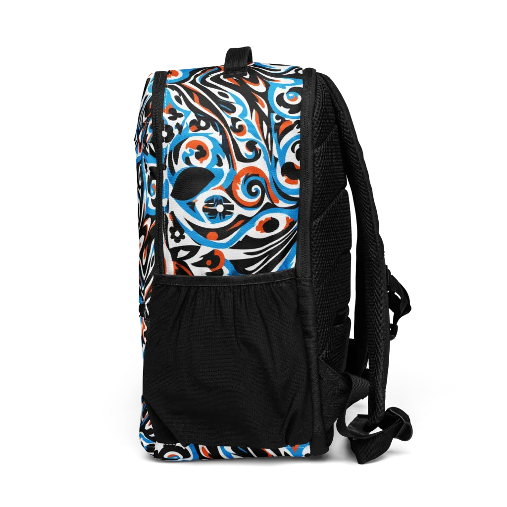 Cobalt Rhapsody on Utility Backpack — Left