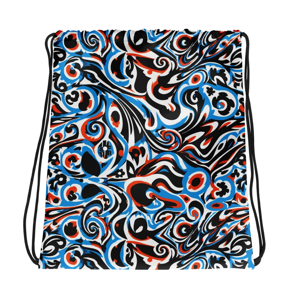 Cobalt Rhapsody on Drawstring Bag — Photo