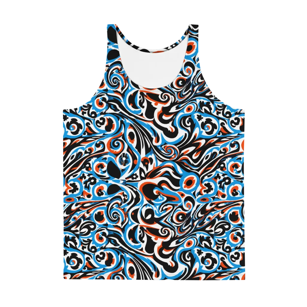 Cobalt Rhapsody on Men's Tank Top — Front