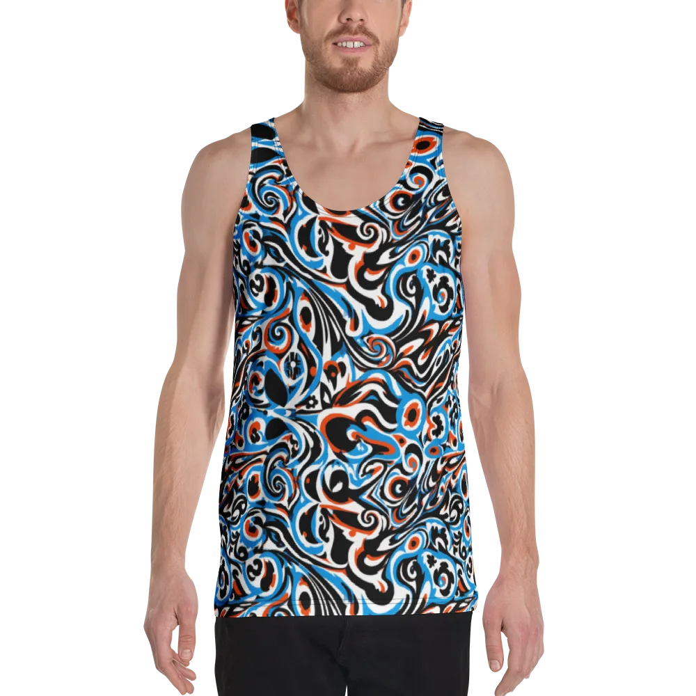 Cobalt Rhapsody on Men's Tank Top — Front