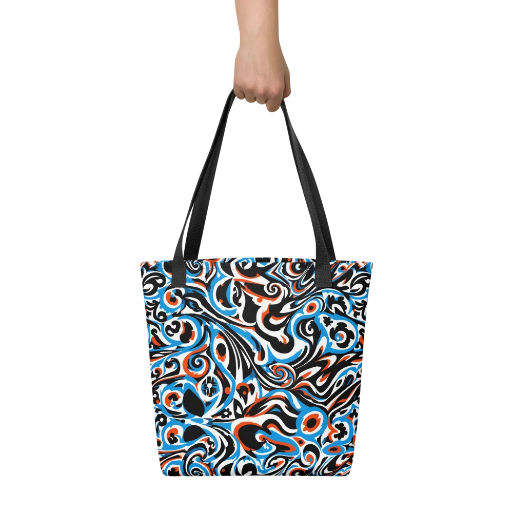 Cobalt Rhapsody on Tote Bag — Front