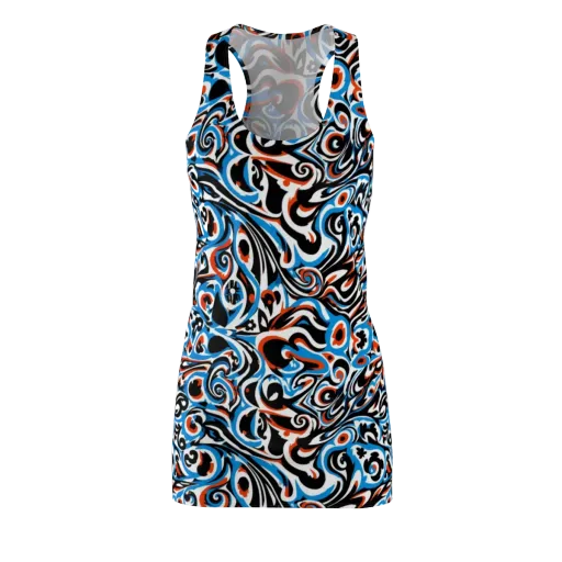 Cobalt Rhapsody on a Racerback Dress