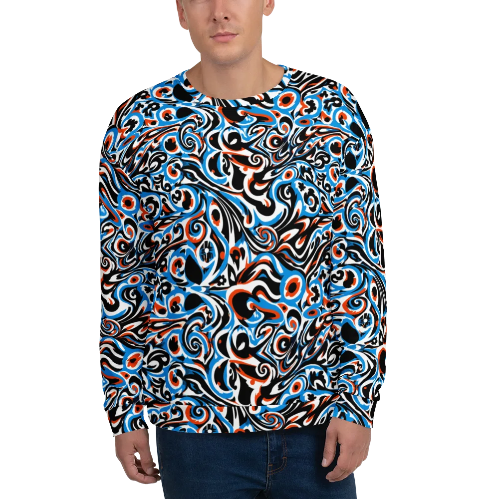 Cobalt Rhapsody on Sweatshirt — Front
