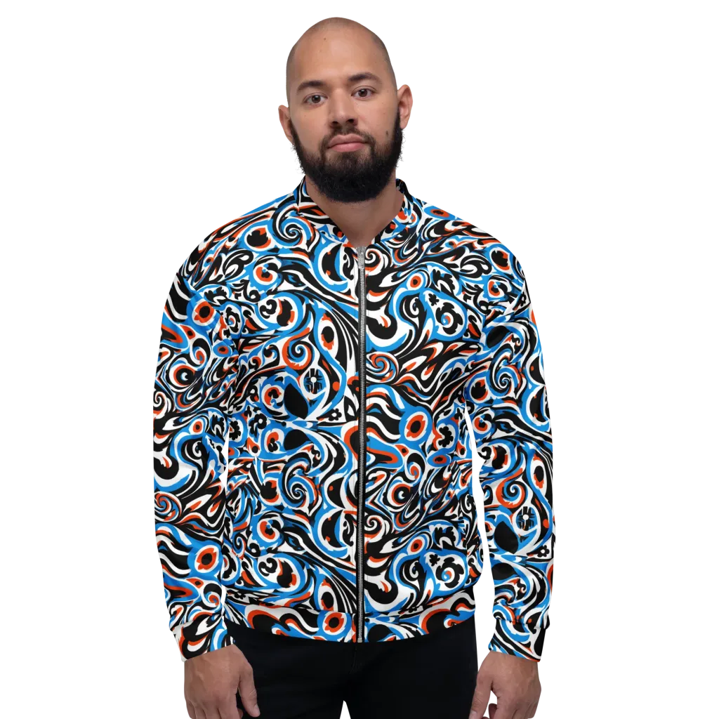 Cobalt Rhapsody on Bomber Jacket — Front
