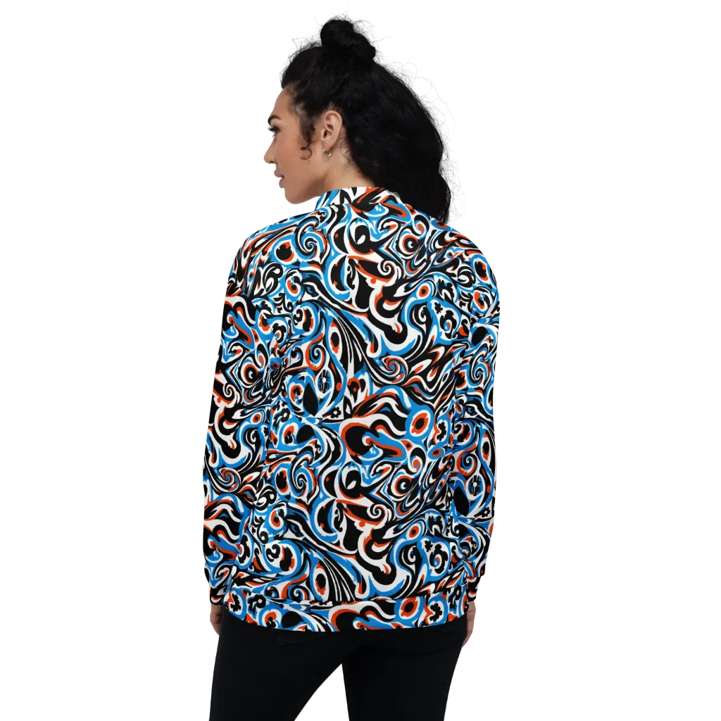 Cobalt Rhapsody on Bomber Jacket — Back