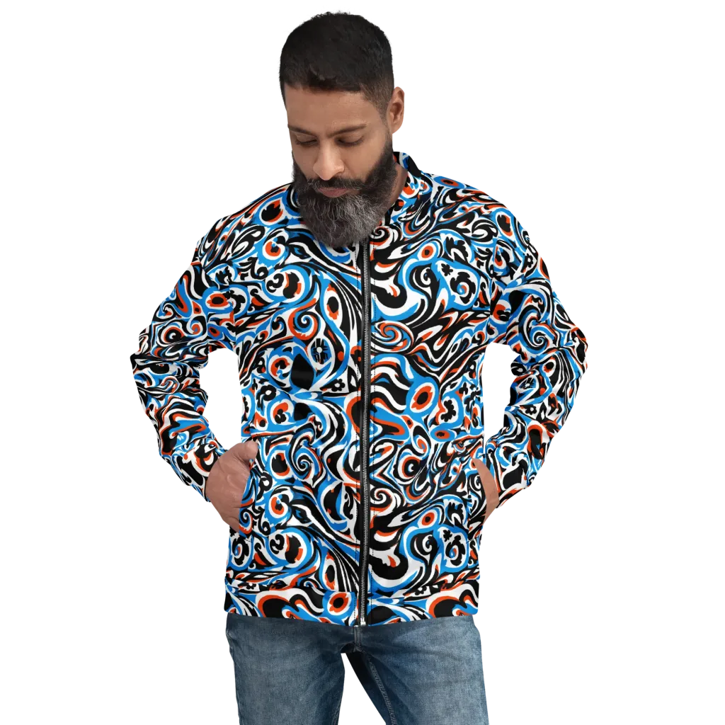 Cobalt Rhapsody on Bomber Jacket — Front