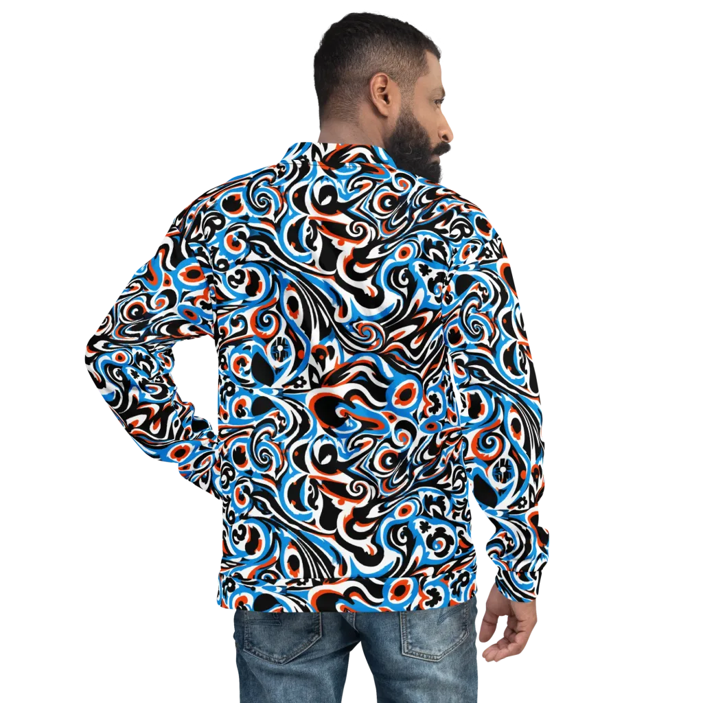Cobalt Rhapsody on Bomber Jacket — Back