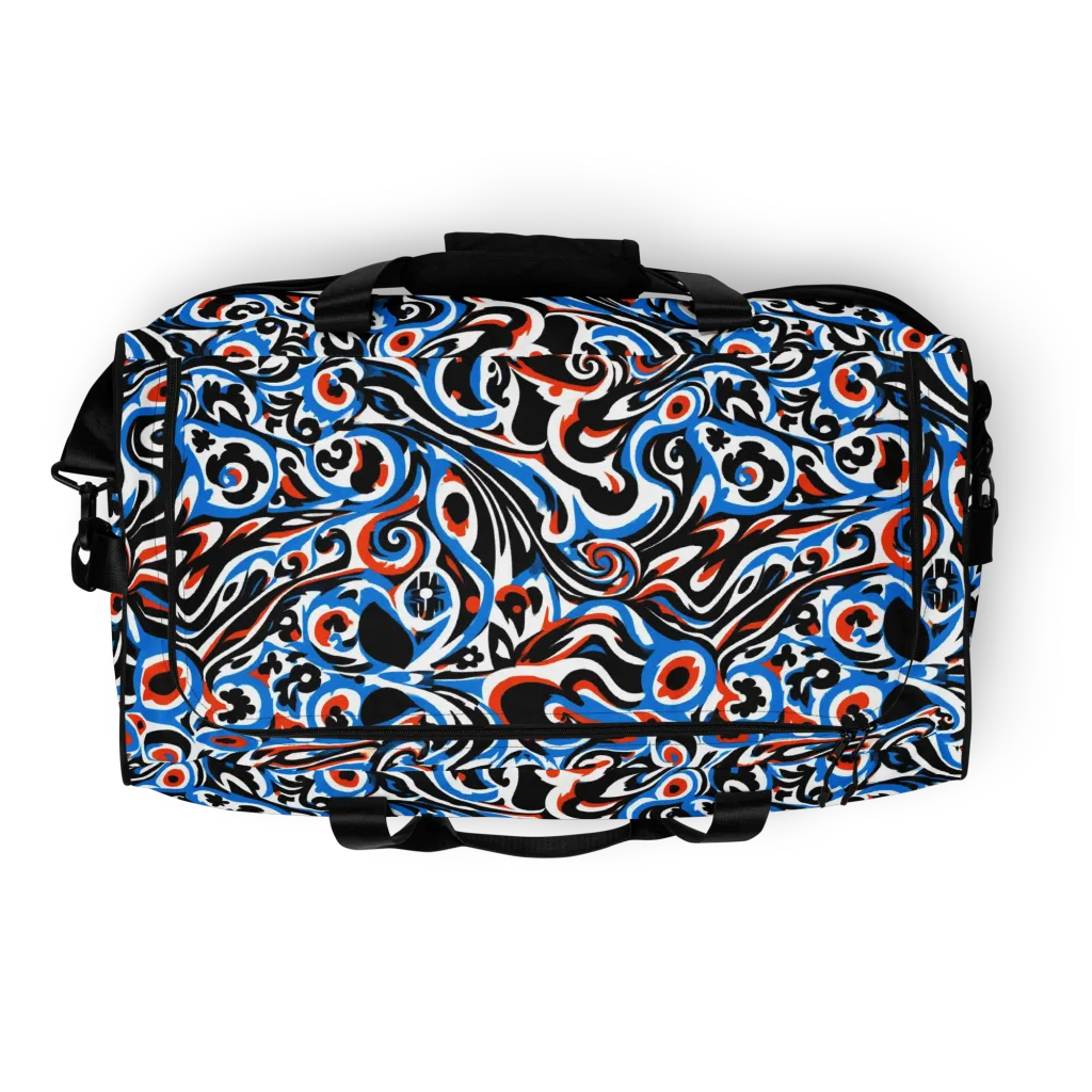 Cobalt Rhapsody on Duffle Bag — Top
