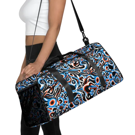 Cobalt Rhapsody on a Duffle Bag