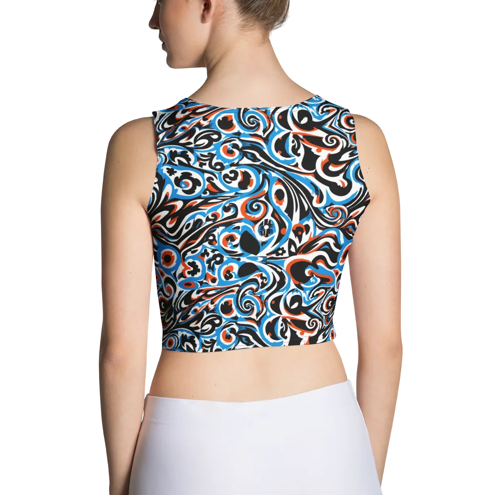 Cobalt Rhapsody on Crop Top — Back