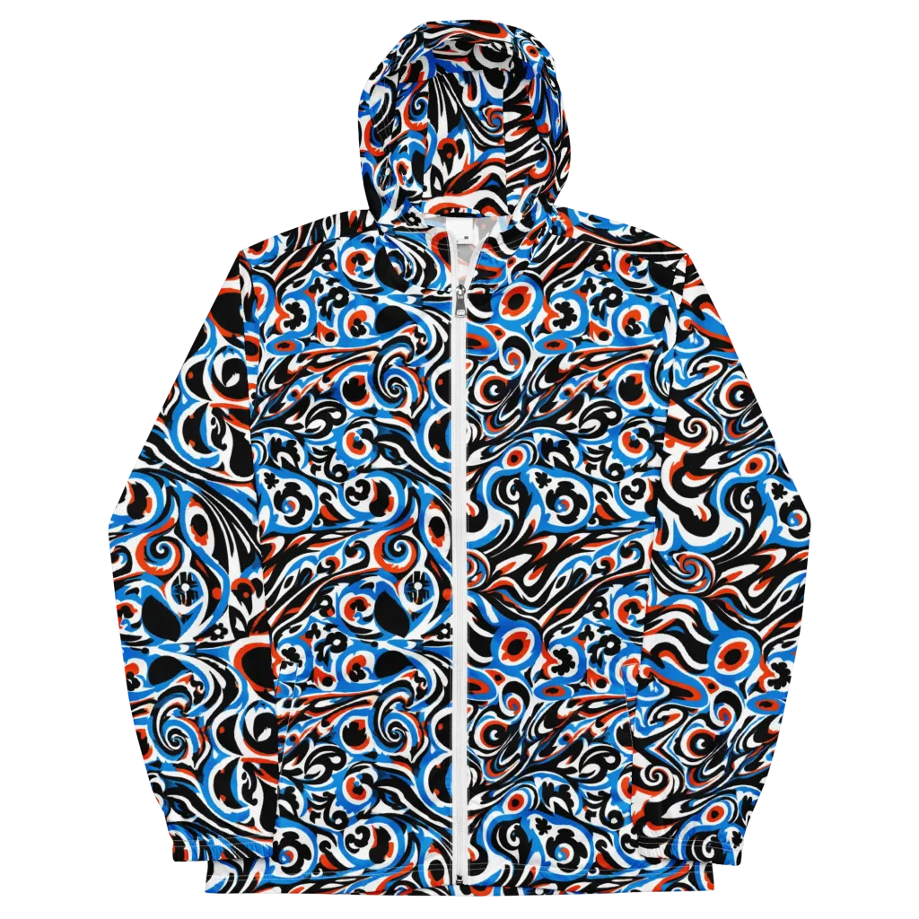 Cobalt Rhapsody on Men's Windbreaker — Front