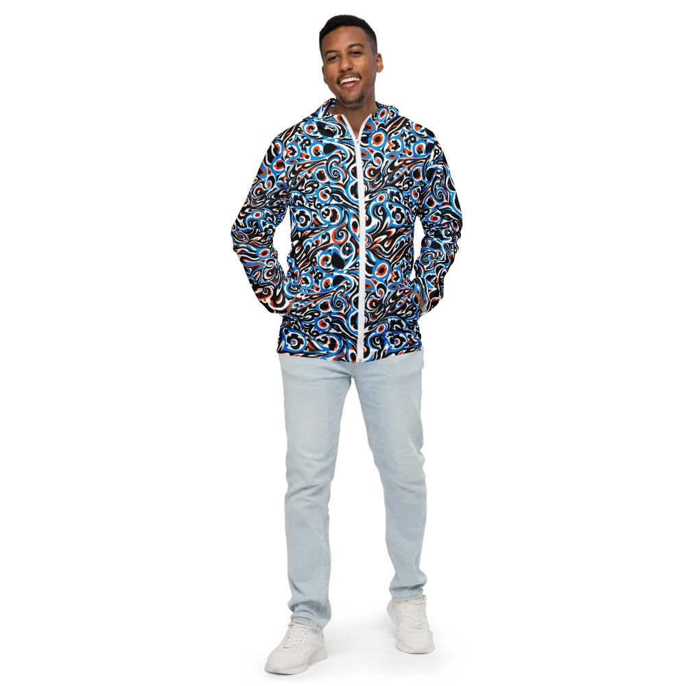 Cobalt Rhapsody on Men's Windbreaker — Front