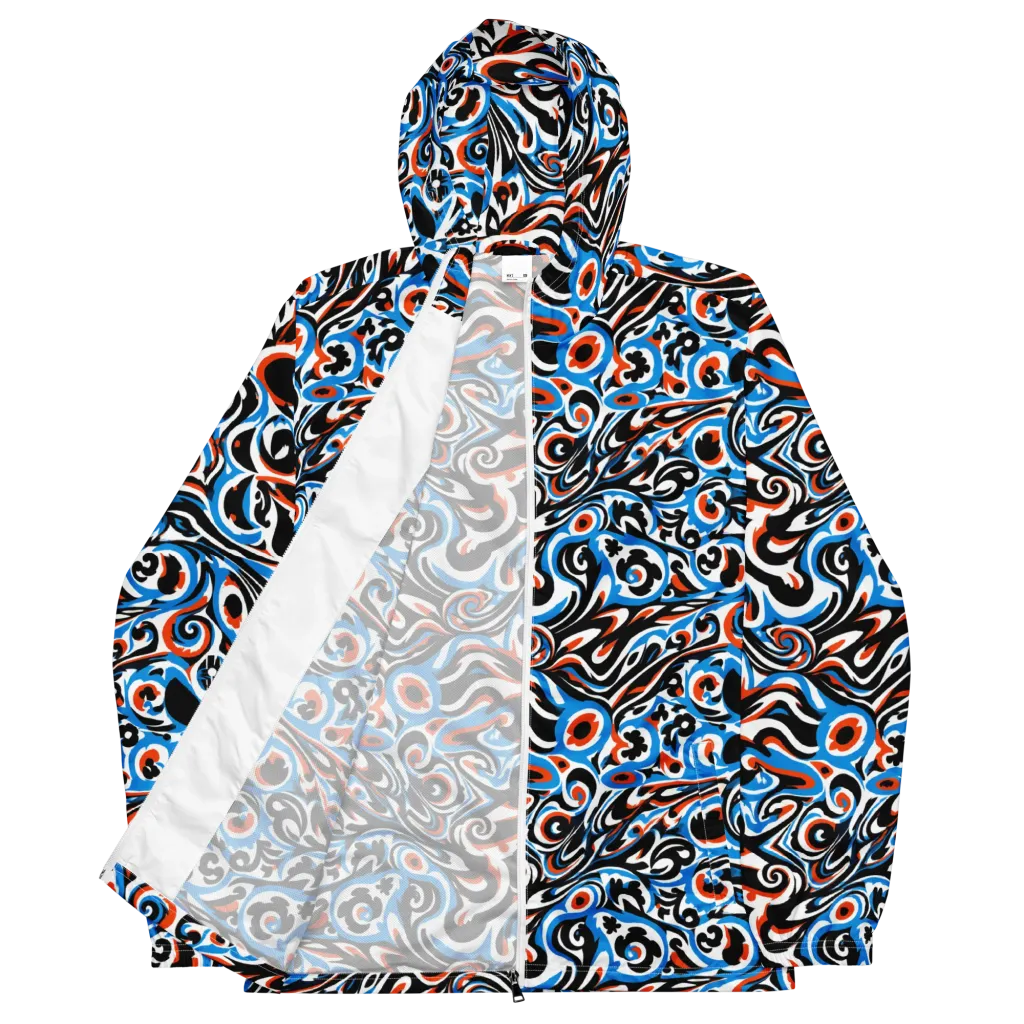 Cobalt Rhapsody on Men's Windbreaker — Front