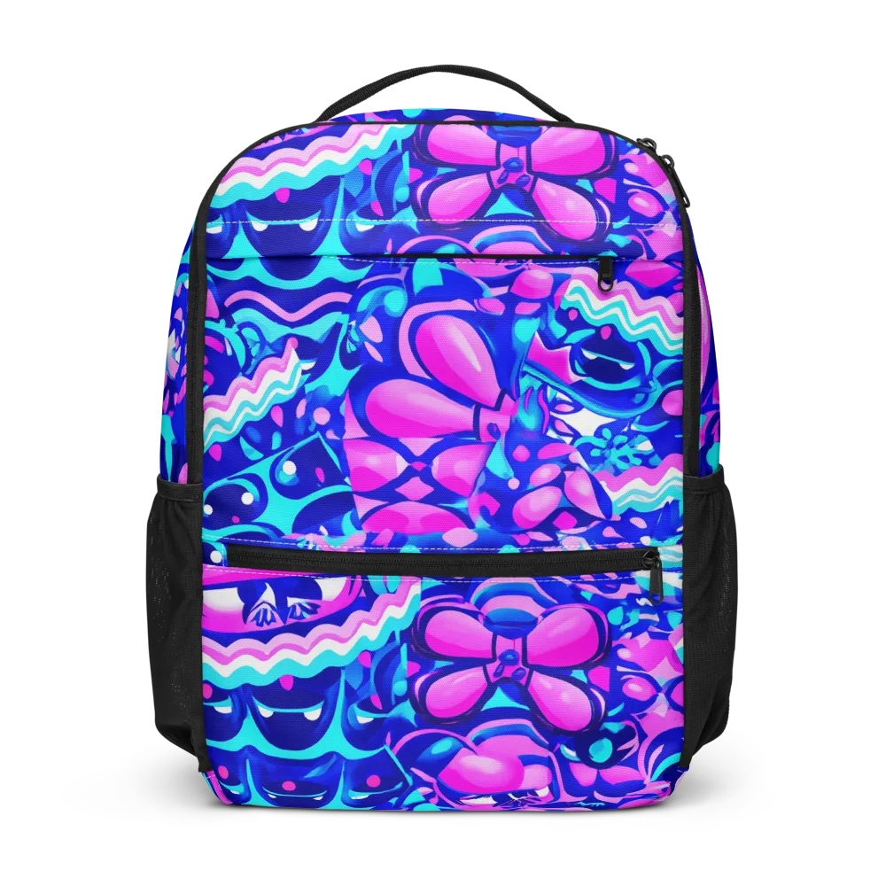 Electric Candy Riot on Utility Backpack — Front