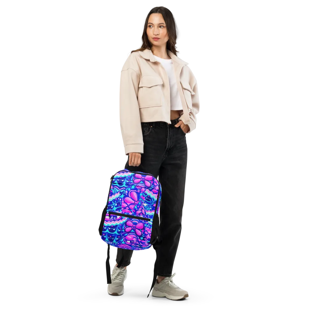 Electric Candy Riot on Utility Backpack — Front