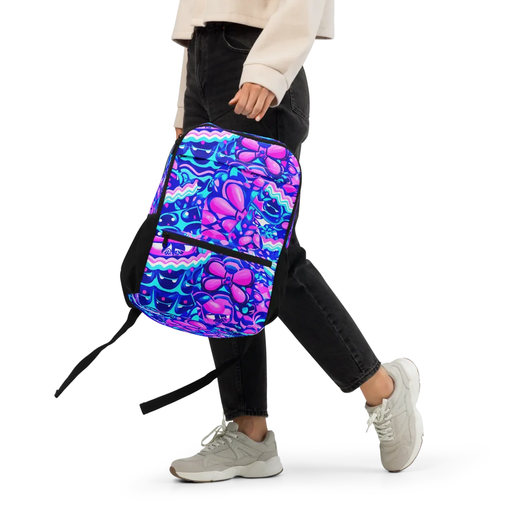 Electric Candy Riot on Utility Backpack — Front