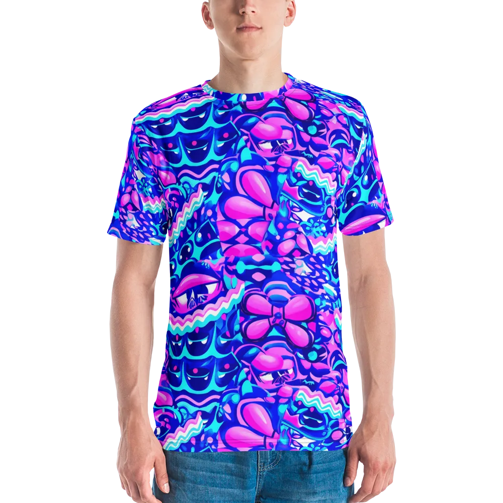 Electric Candy Riot on Men's Crew Neck T-Shirt — Front