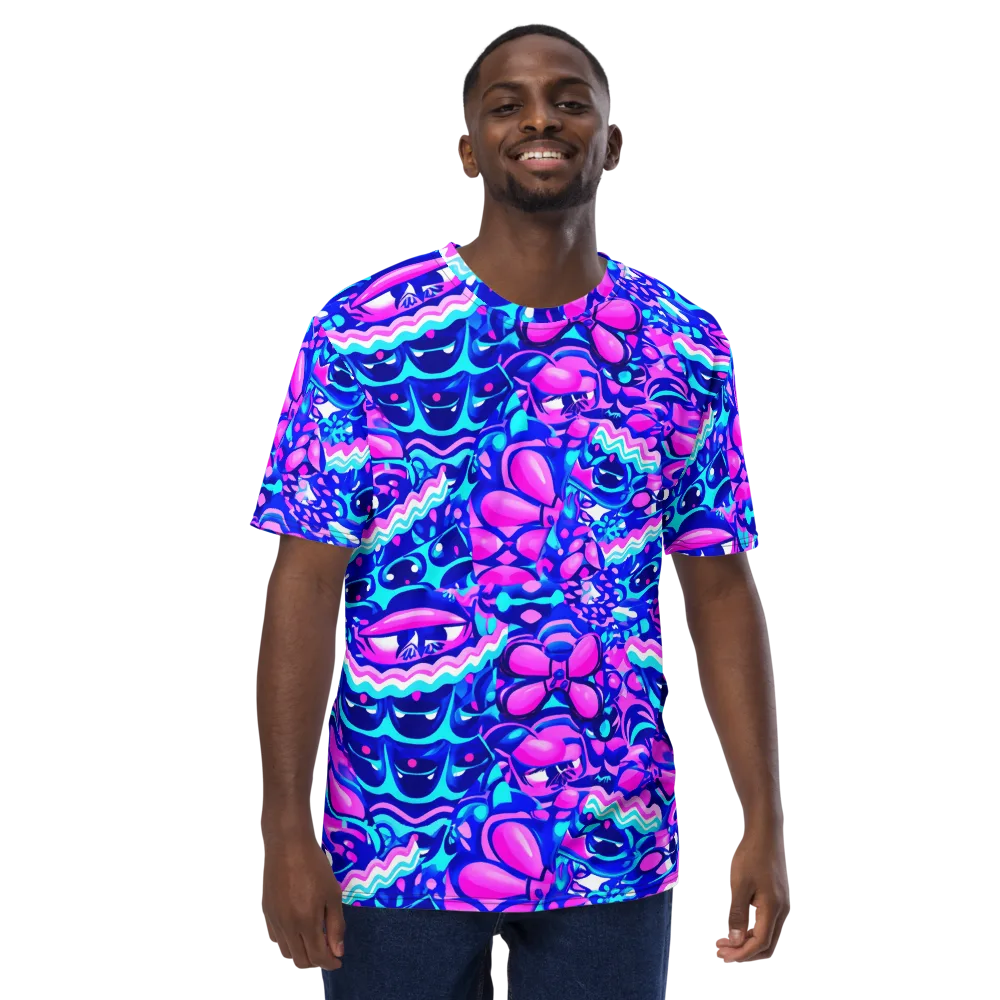 Electric Candy Riot on Men's Crew Neck T-Shirt — Front