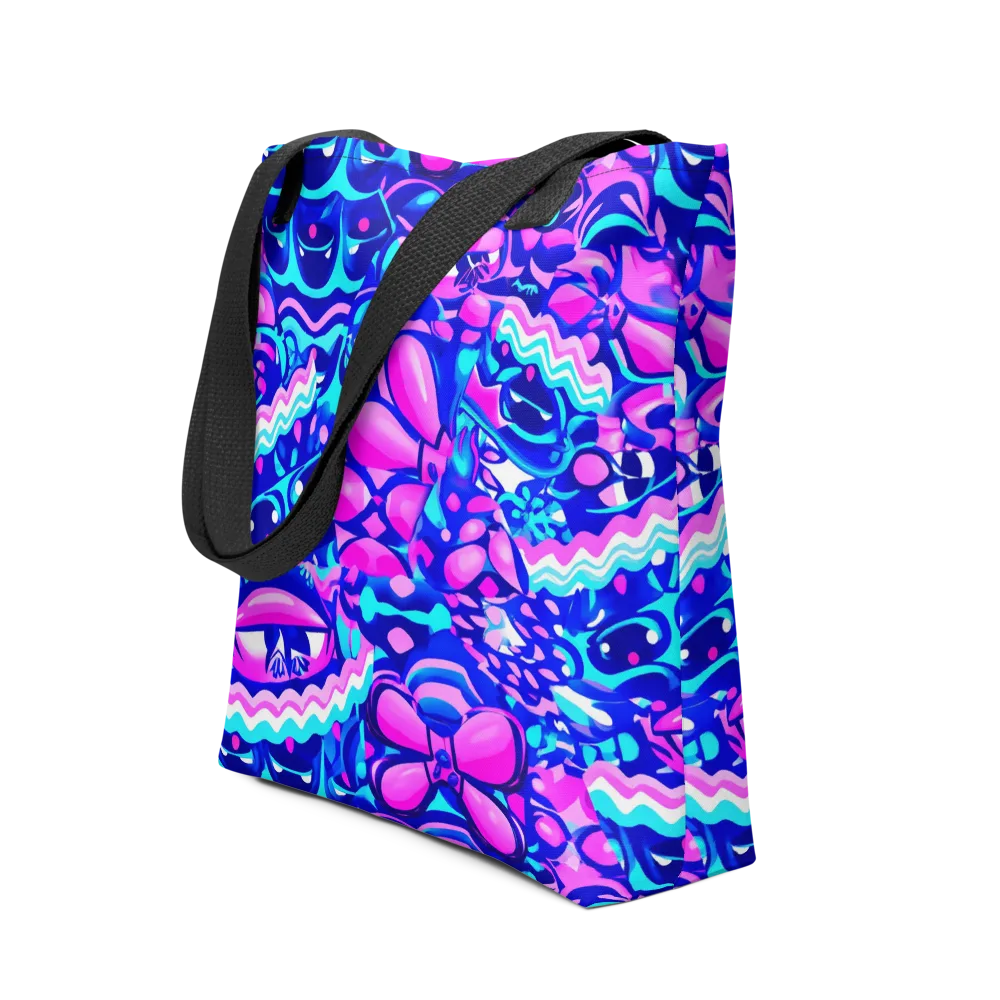 Electric Candy Riot on Tote Bag — Front