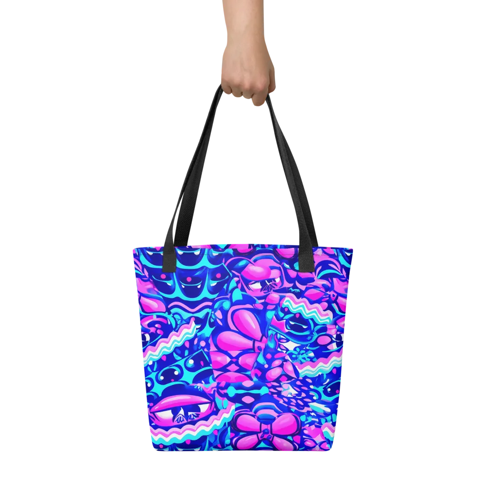 Electric Candy Riot on Tote Bag — Front