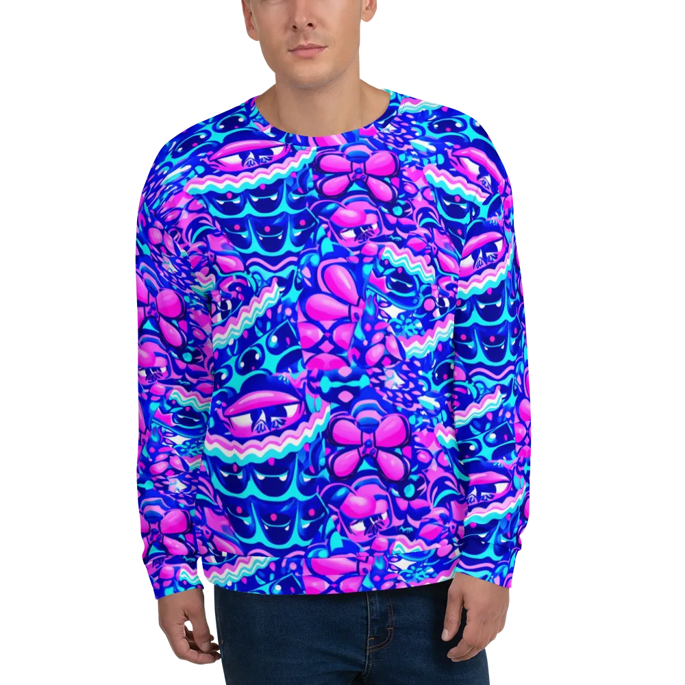 Electric Candy Riot on Sweatshirt — Front