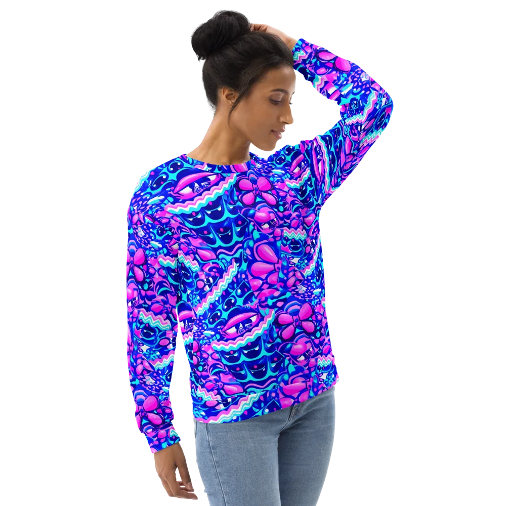 Electric Candy Riot on Sweatshirt — Right Front