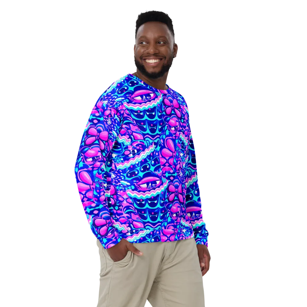 Electric Candy Riot on Sweatshirt — Front