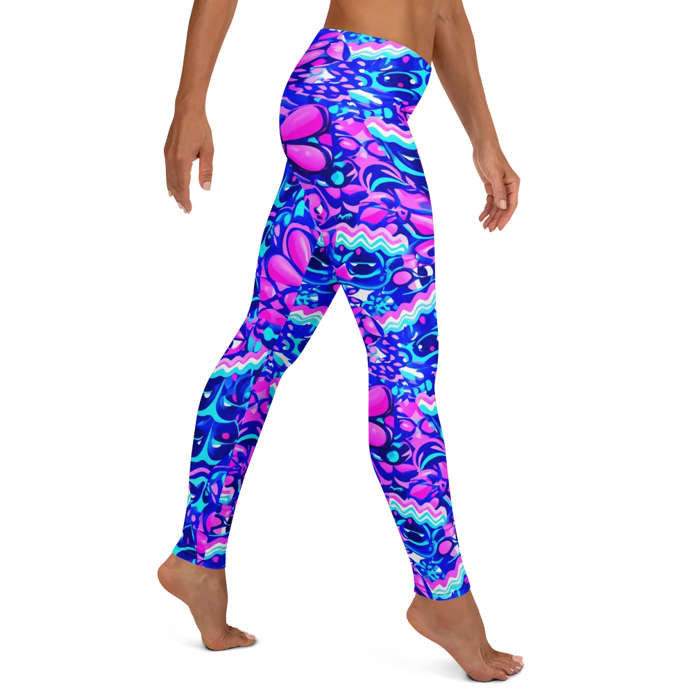 Electric Candy Riot on Leggings — Right