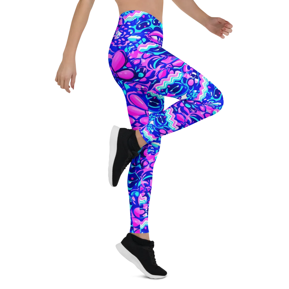 Electric Candy Riot on Leggings — Right