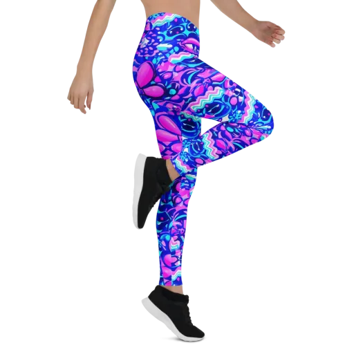 Electric Candy Riot on a Leggings