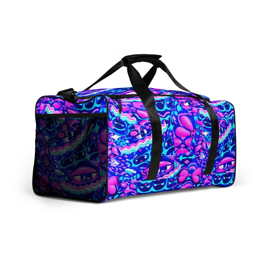 Electric Candy Riot on Duffle Bag — Right Front